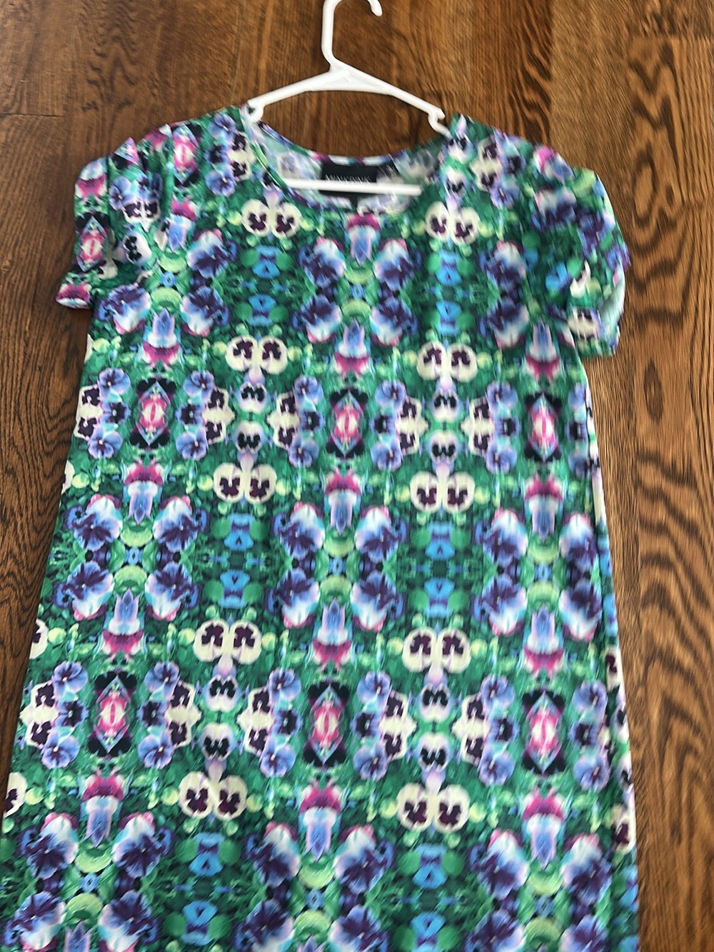 MINKPINK Green, Blue & Purple Floral Mini Dress